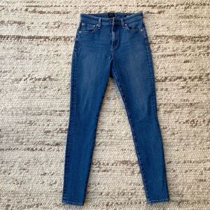 Edwin Japan x Sophie Skinny Jeans in Medium Blue Wash (Button Missing), Size 27
